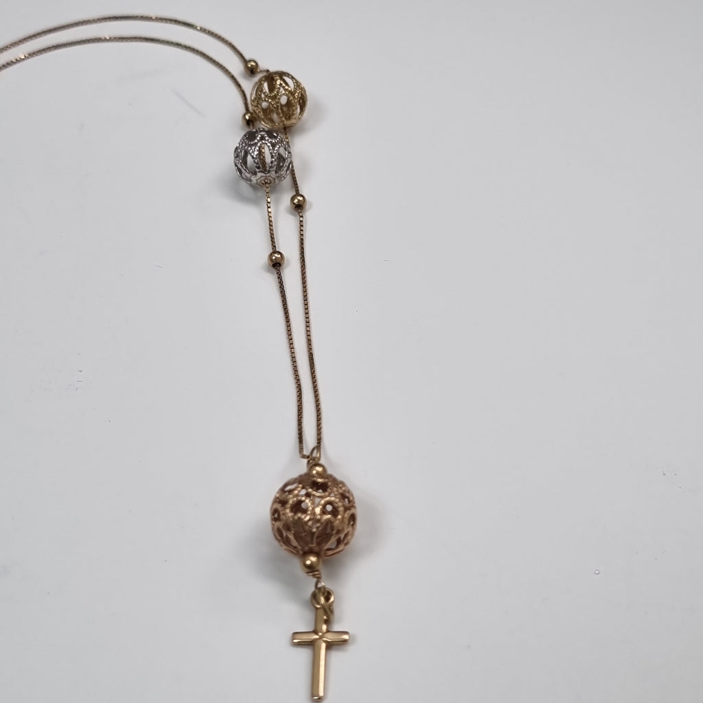 GARGANTILLA ORO, ORO COMBINADO 14 K 3.1 GRMS (SEMINUEVO)