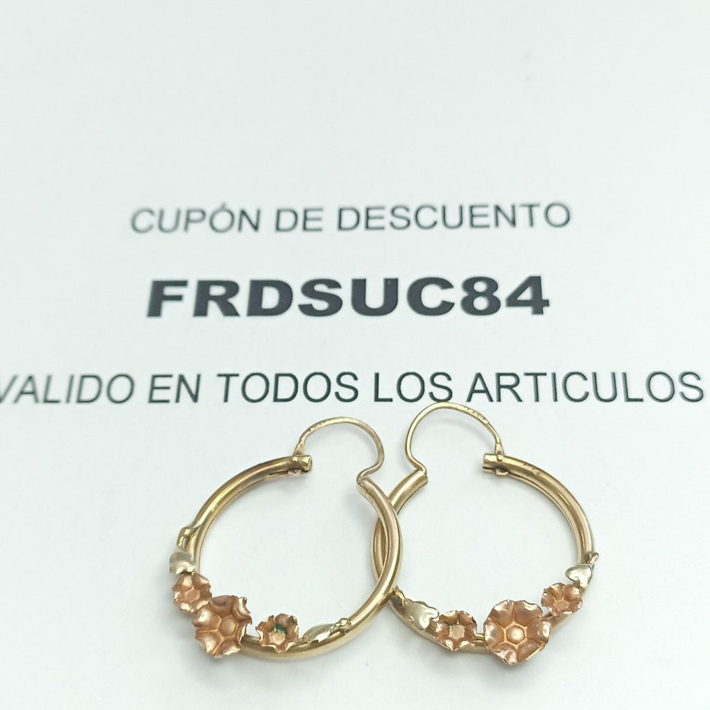 ARRACADAS PAR ORO 8 K 4 GRMS (SEMINUEVO)