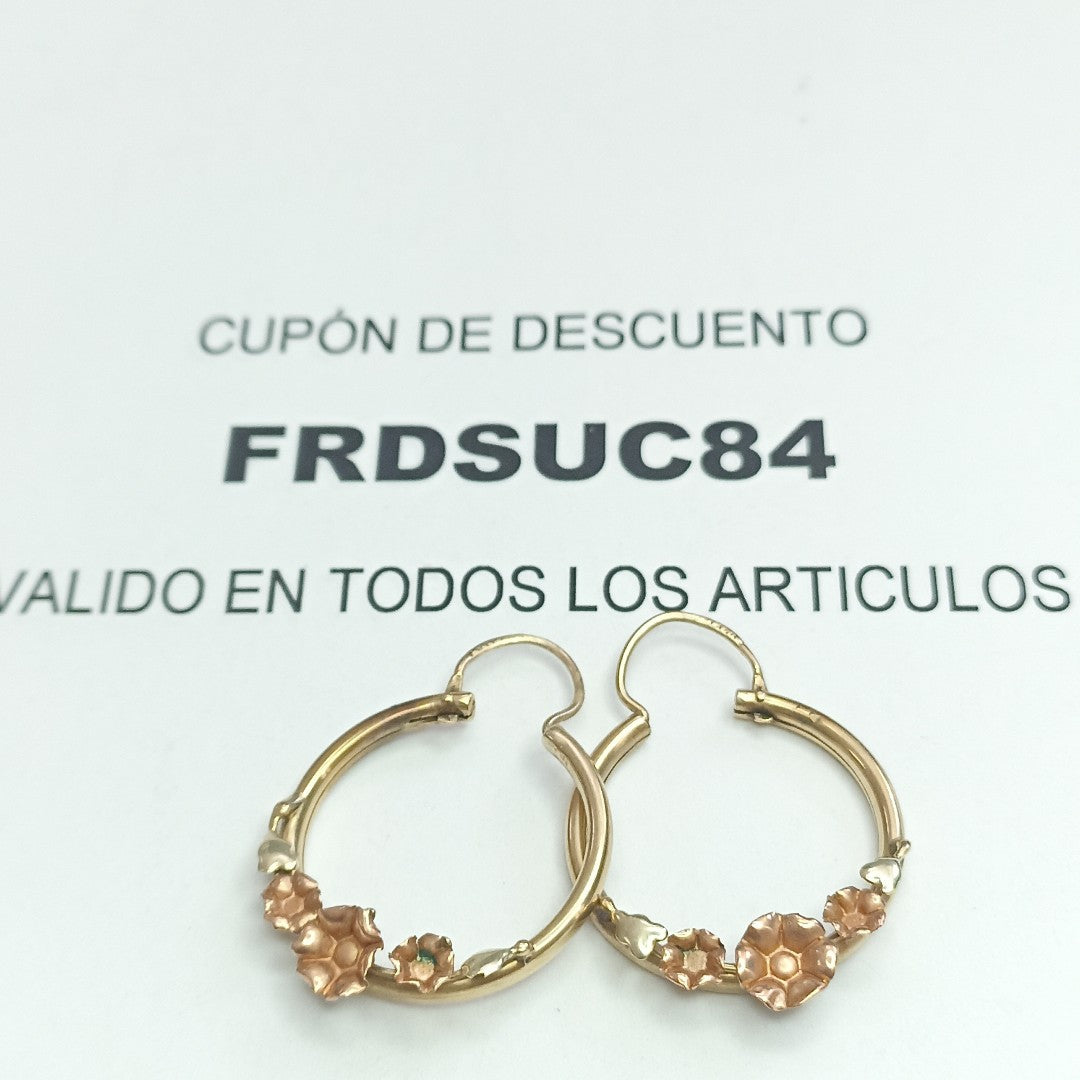 ARRACADAS PAR ORO 8 K 4 GRMS (SEMINUEVO)