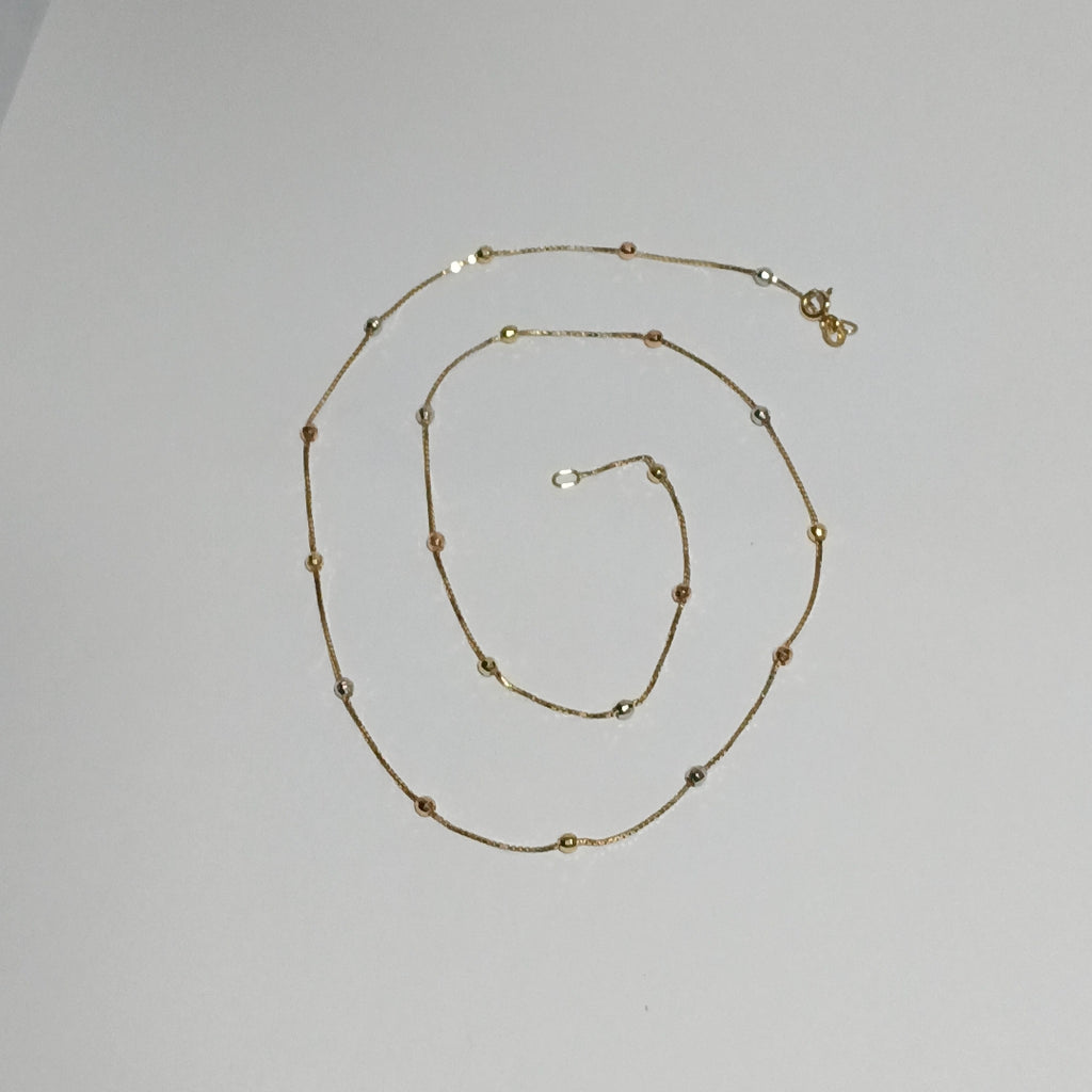 GARGANTILLA ORO, ORO COMBINADO 10 K 1 GRMS (SEMINUEVO)