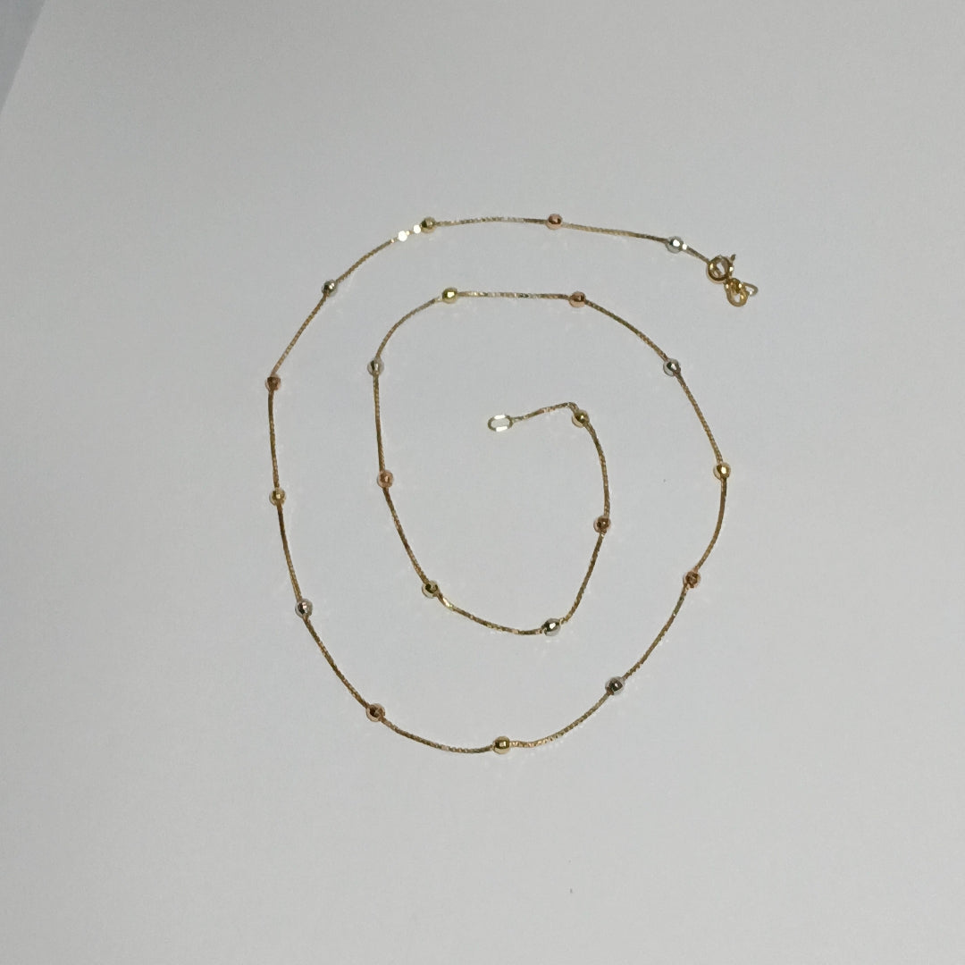 GARGANTILLA ORO, ORO COMBINADO 10 K 1 GRMS (SEMINUEVO)