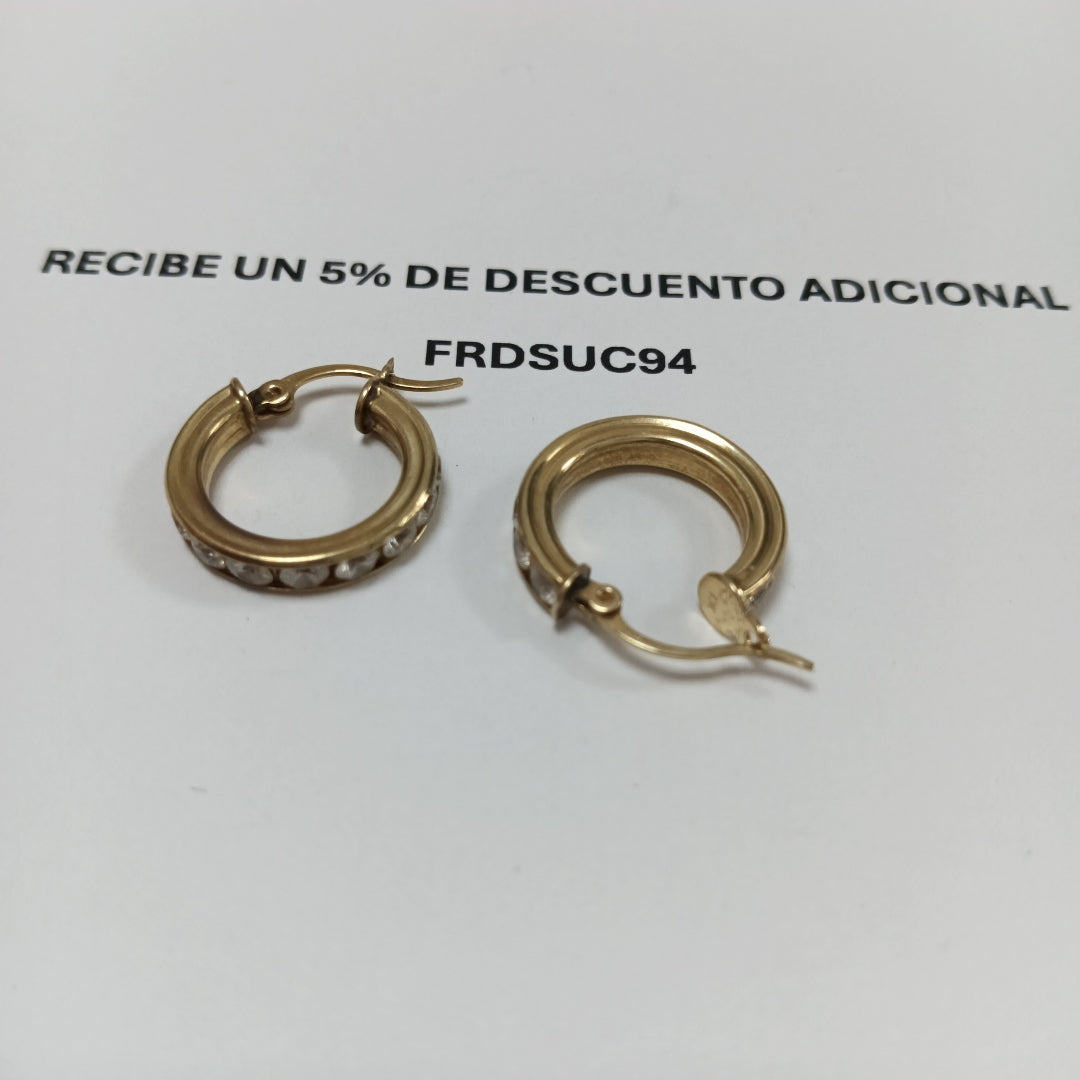 ARETES PAR ORO 10 K 3.1 GRMS (SEMINUEVO)