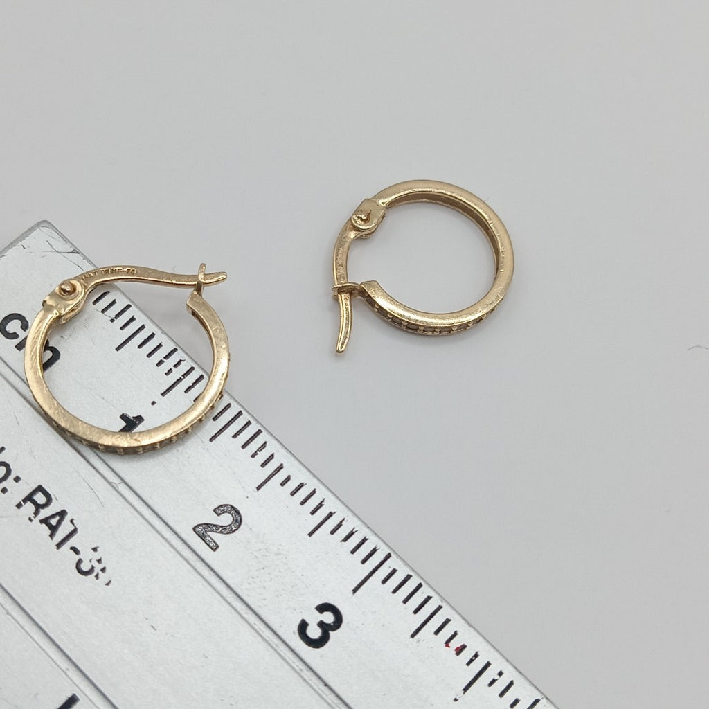 ARRACADAS PAR ORO 14 K 1.4 GRMS (SEMINUEVO)