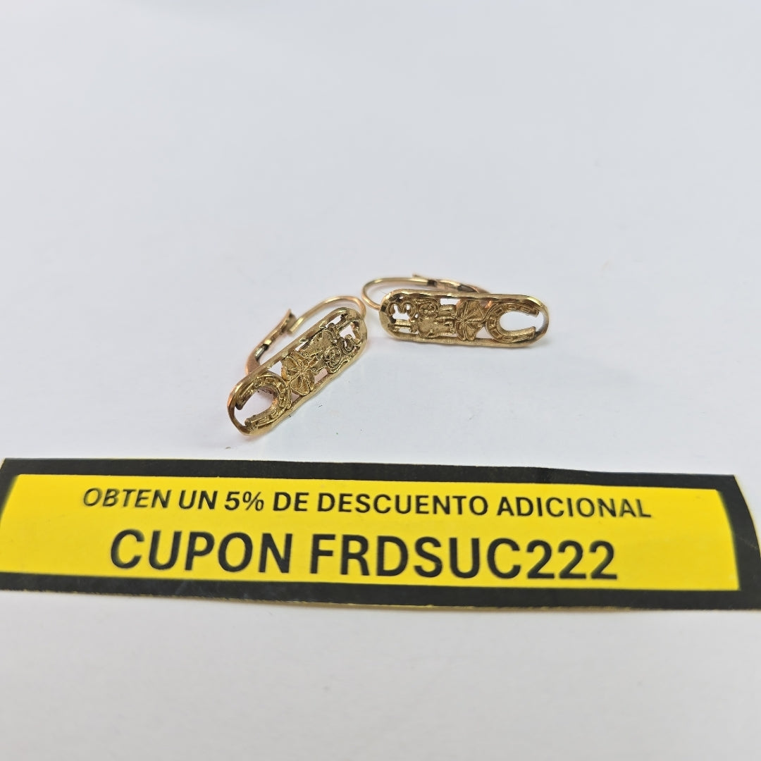 ARETES PAR ORO 10 K 1.6 GRMS (SEMINUEVO)