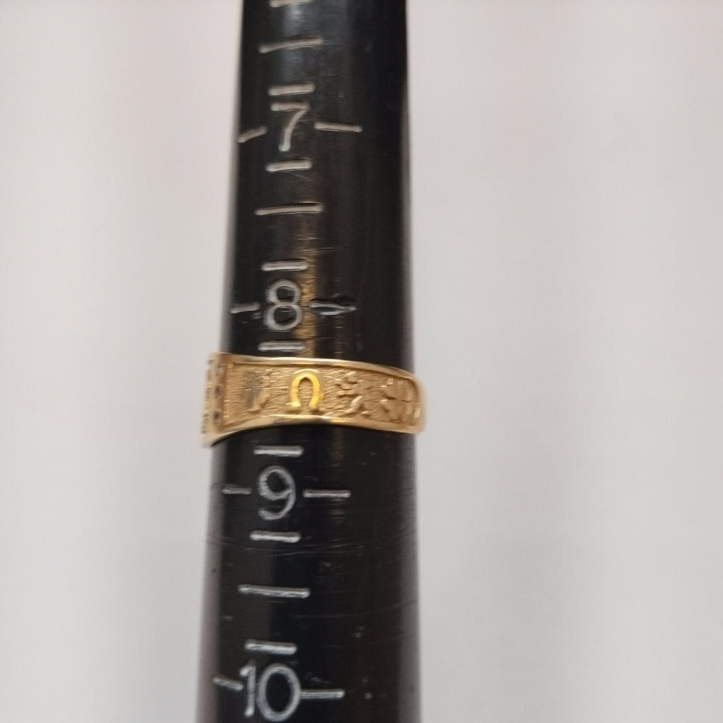 ARGOLLA DE LA SUERTE ORO 14 K 3.7 GRMS (SEMINUEVO)