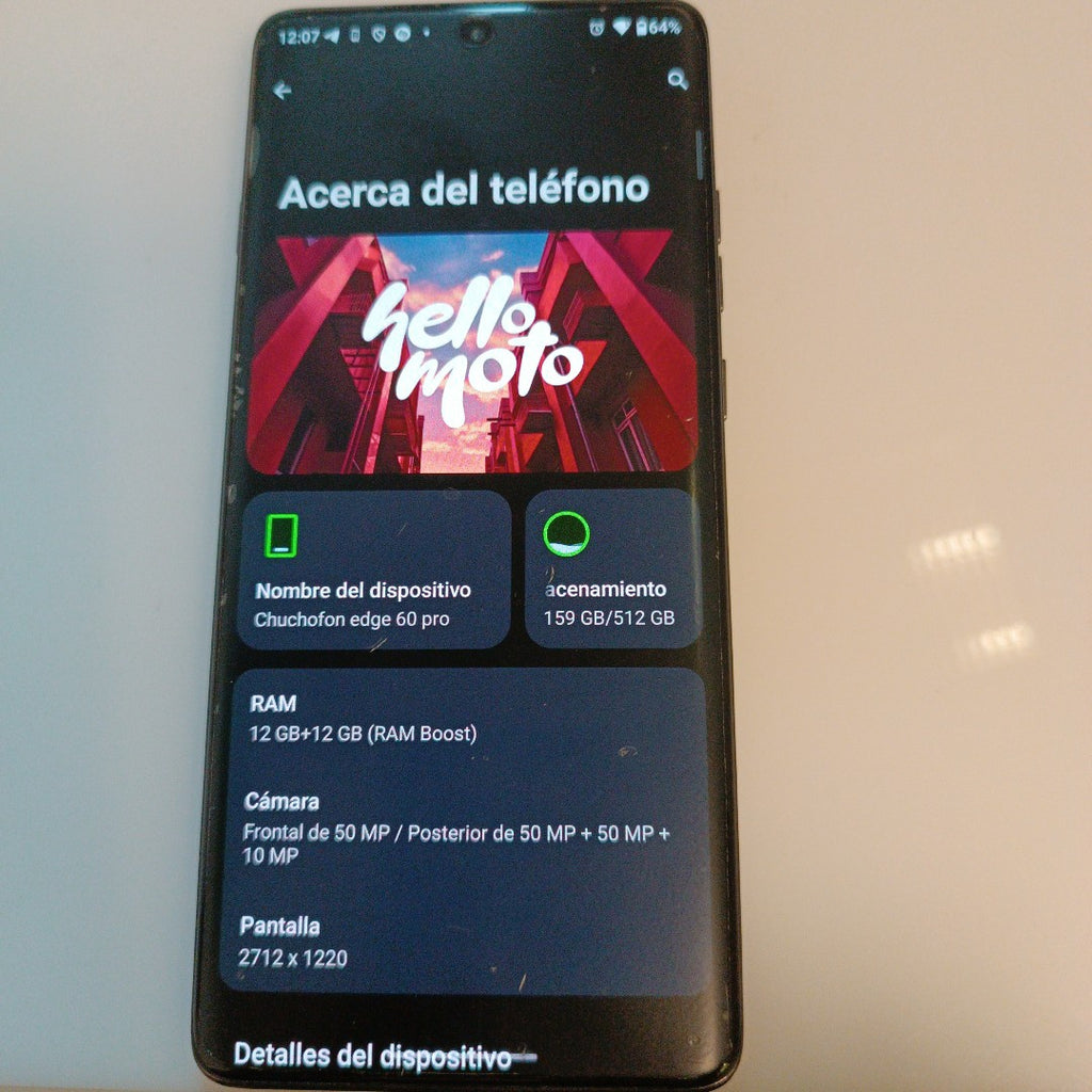 CELULAR MOTOROLA EDGE 60 PRO XT2507-1 (2025) 512 GB 12 GB RAM (SEMINUEVO)