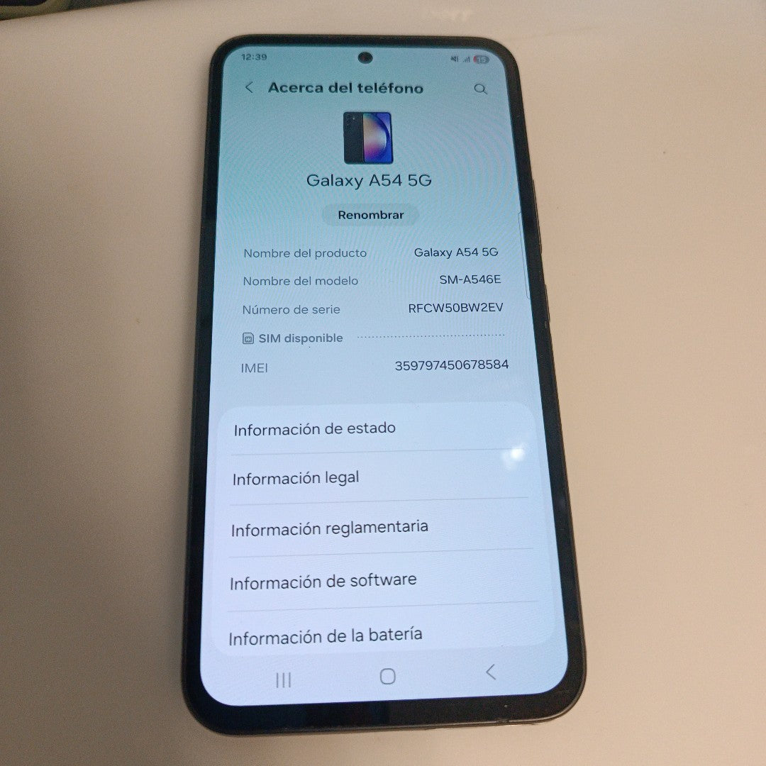 CELULAR SAMSUNG GALAXY A54 5G SM-A546E 128 GB 8 GB RAM (SEMINUEVO)