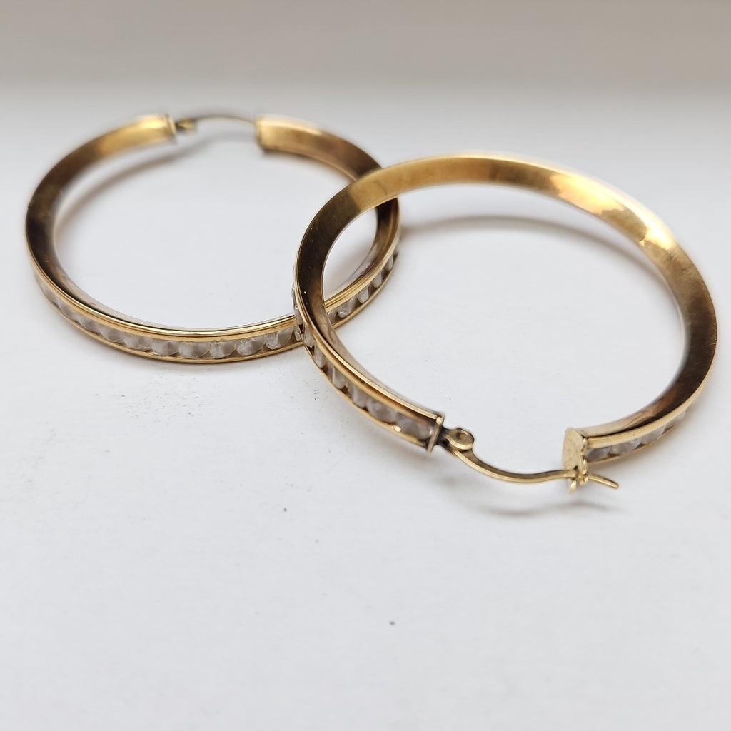 ARRACADAS PAR ORO 10 K 7.4 GRMS (SEMINUEVO)