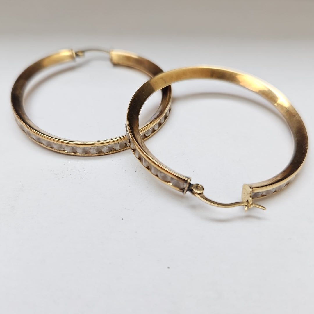 ARRACADAS PAR ORO 10 K 7.4 GRMS (SEMINUEVO)