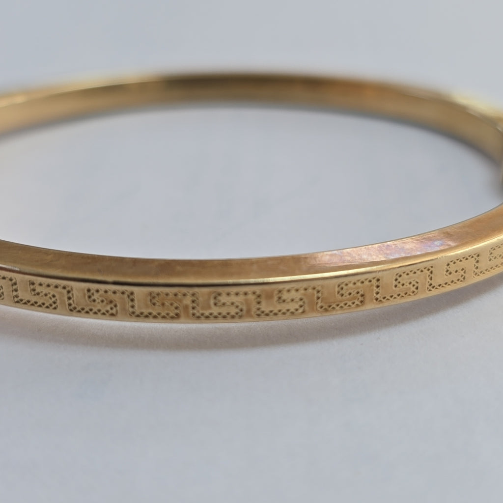 PULSERA RIGIDA ORO 10 K 6,60 GRMS (SEMINUEVO)