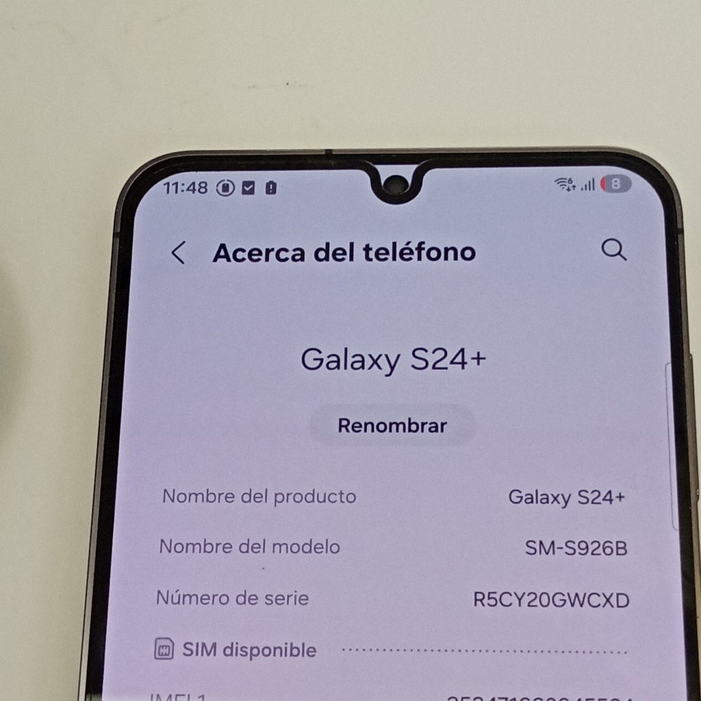 CELULAR SAMSUNG GALAXY S24 + SM-S926B (2024) 256 GB 12 GB RAM (SEMINUEVO)