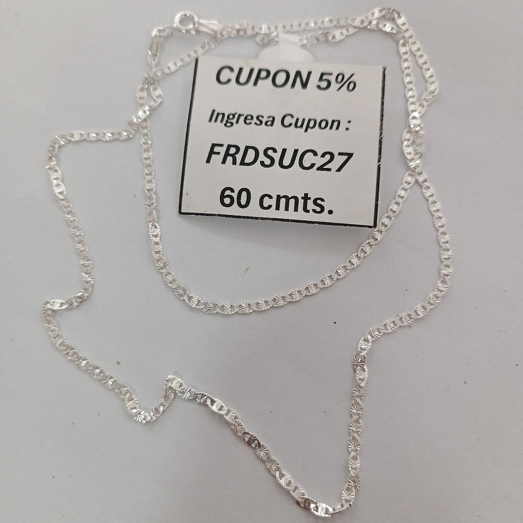 CADENA GUCHI PLATA .925 60 CM 4.22 GR (NUEVO)