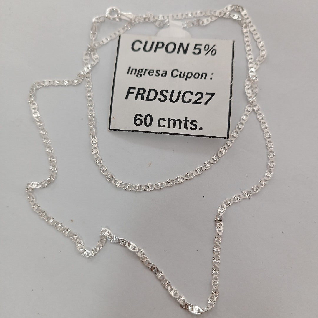 CADENA GUCHI PLATA .925 60 CM 4.22 GR (NUEVO)