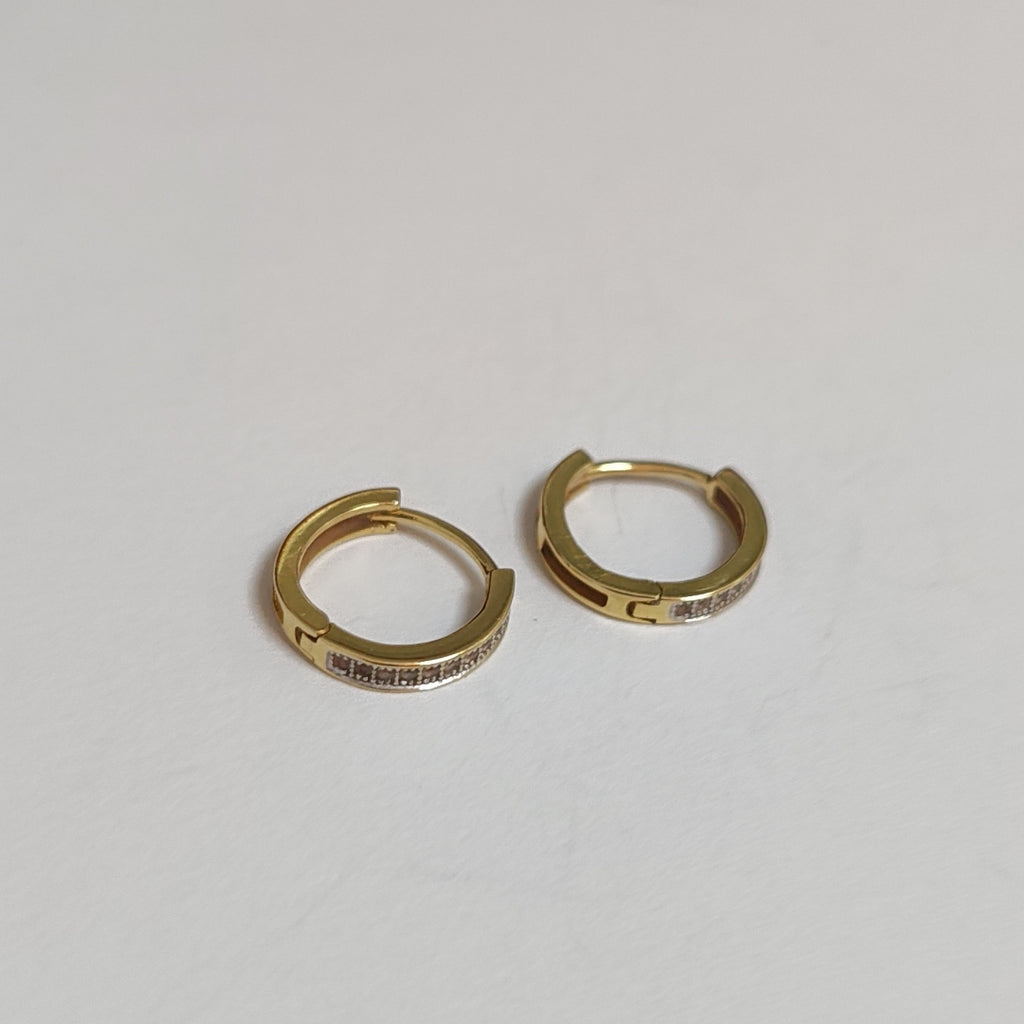 ARRACADAS PAR ORO 14 K 1.6 GRMS (SEMINUEVO)