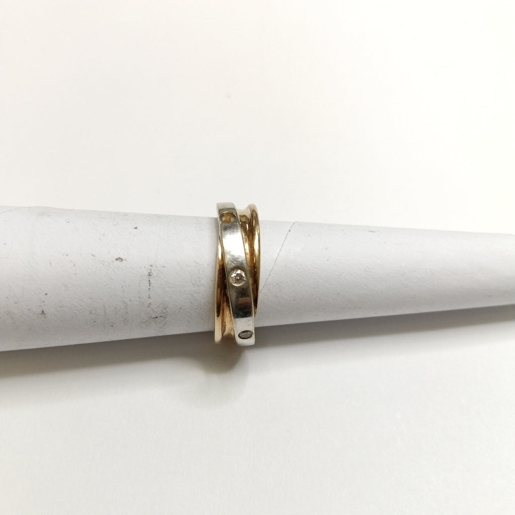 ANILLITO ORO,ORO BLANCO,RODIADO 14 K 4,70 GRMS (SEMINUEVO)