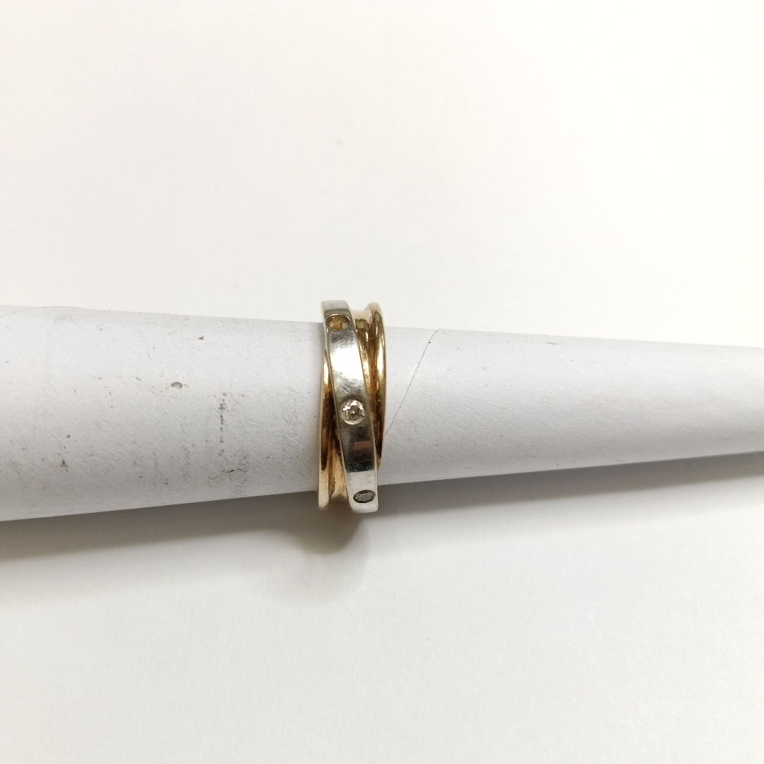 ANILLITO ORO,ORO BLANCO,RODIADO 14 K 4,70 GRMS (SEMINUEVO)