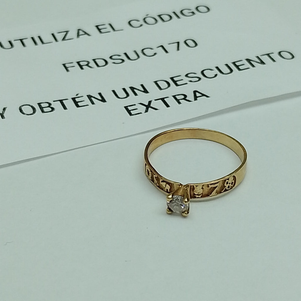 ANILLITO ORO 10 K 1.6 GRMS (SEMINUEVO)