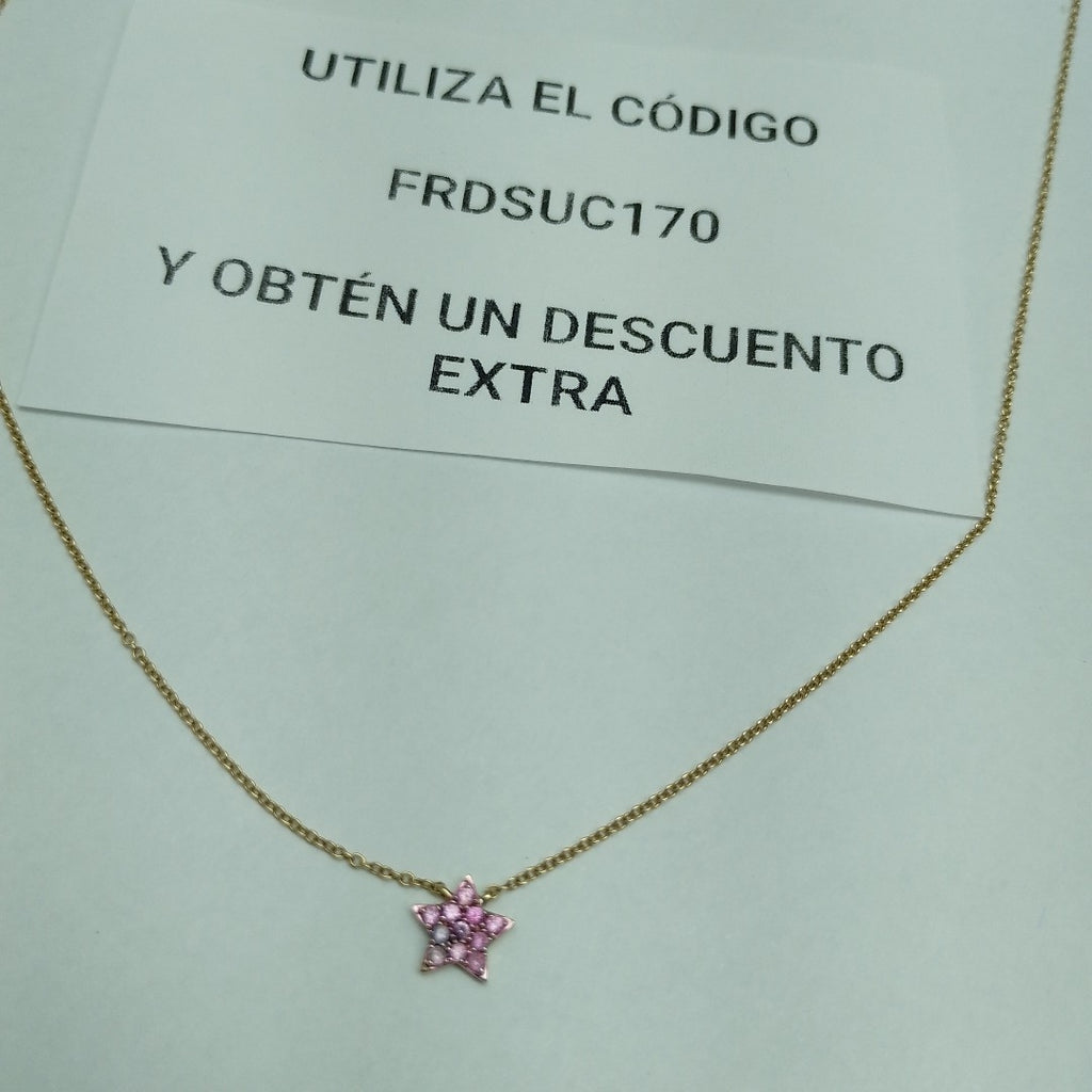 DIJE, GARGANTILLA ORO 14 K 1.7 GRMS (SEMINUEVO)