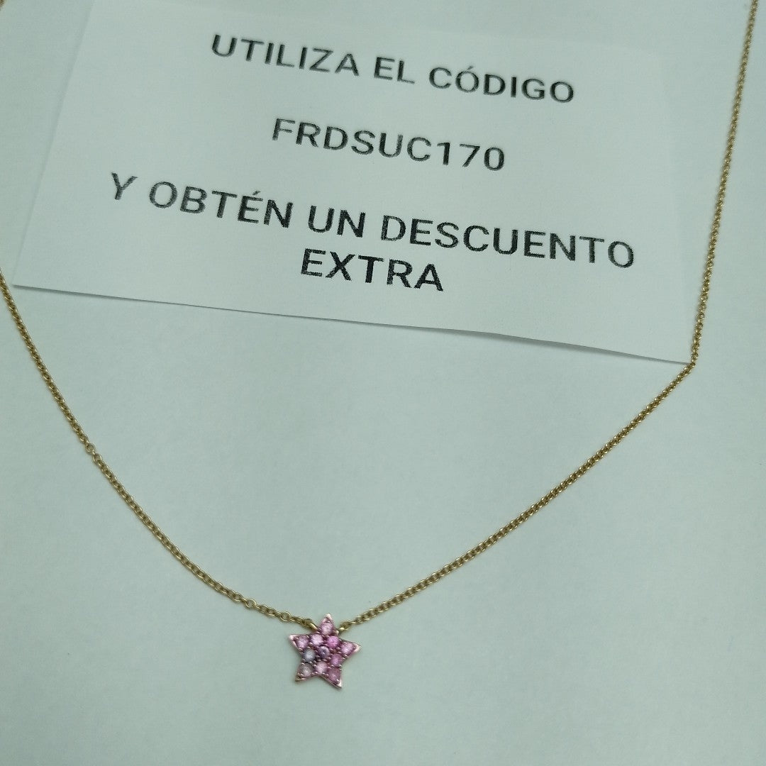 DIJE, GARGANTILLA ORO 14 K 1.7 GRMS (SEMINUEVO)