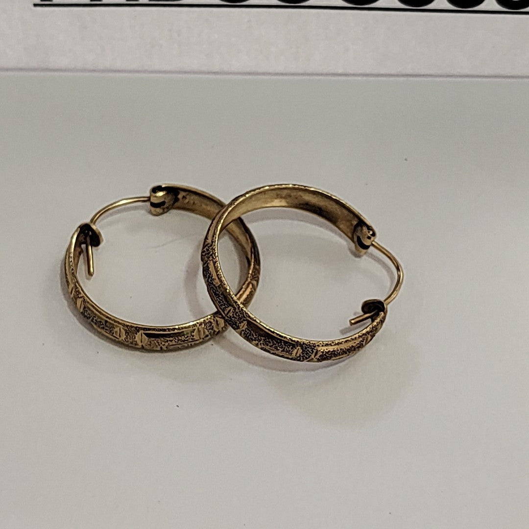 ARRACADAS PAR ORO 14 K 3,50 GRMS (SEMINUEVO)