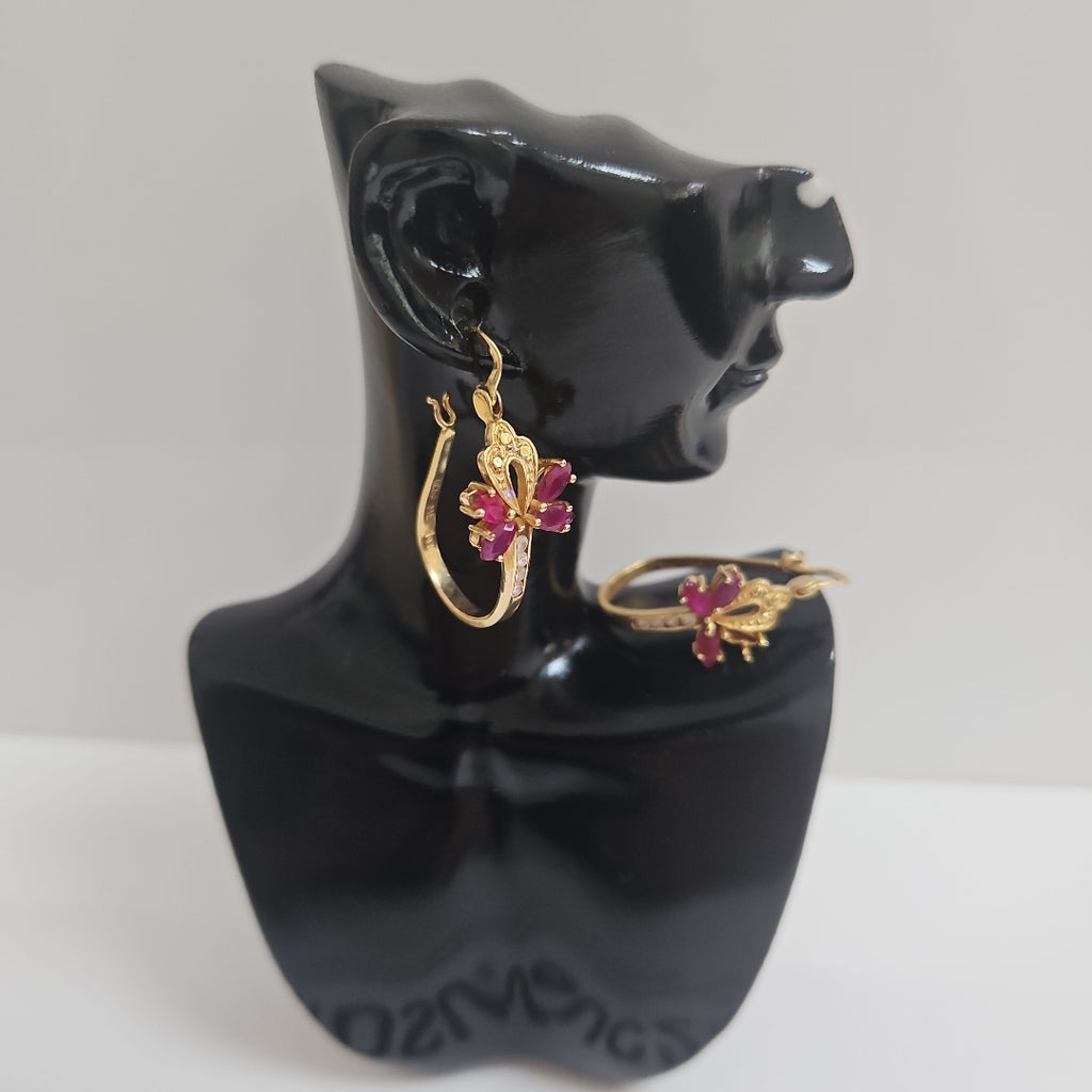 ARRACADAS PAR ORO 14 K 4,70 GRMS (SEMINUEVO)