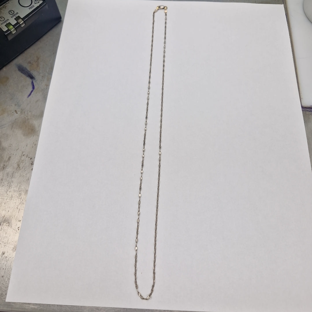 CADENA ORO BLANCO 14 K 2.8 GRMS (SEMINUEVO)