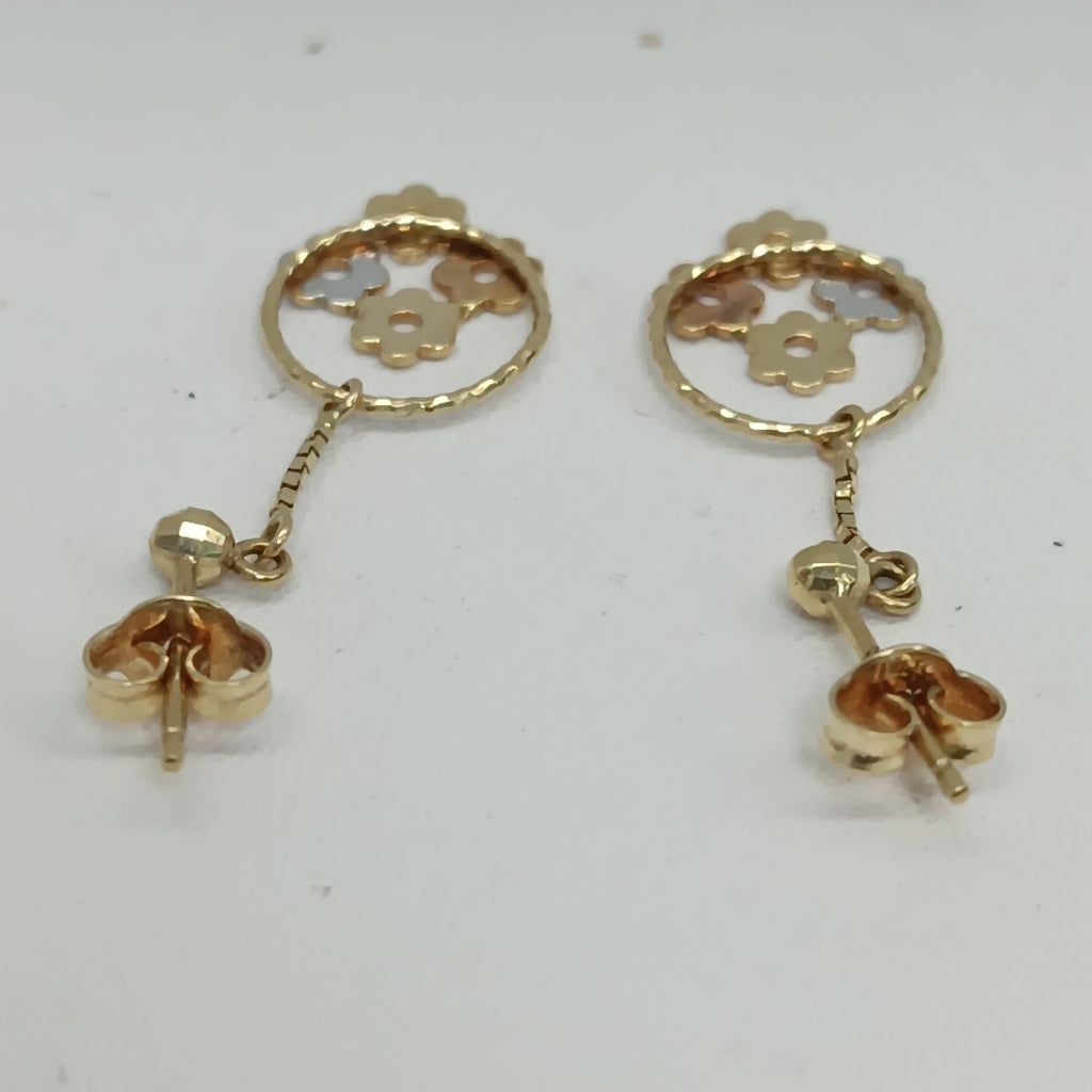 BROQUELES PAR ORO 14 K 1.9 GRMS (SEMINUEVO)