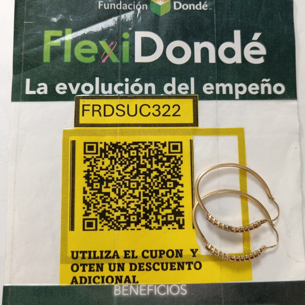 ARRACADAS PAR ORO 10 K 6.7 GRMS (SEMINUEVO)