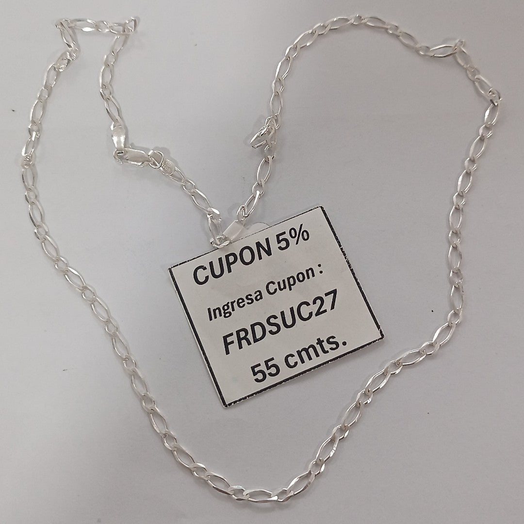 CADENA 1X1 PLATA .925 55 CM 6.52 GR (NUEVO)