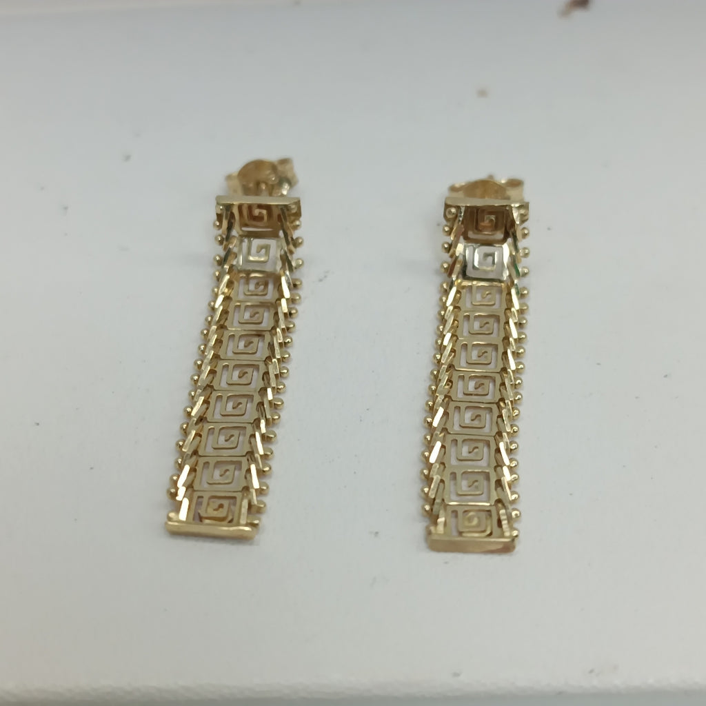 ARETES PAR ORO 14 K 2.6 GRMS (SEMINUEVO)