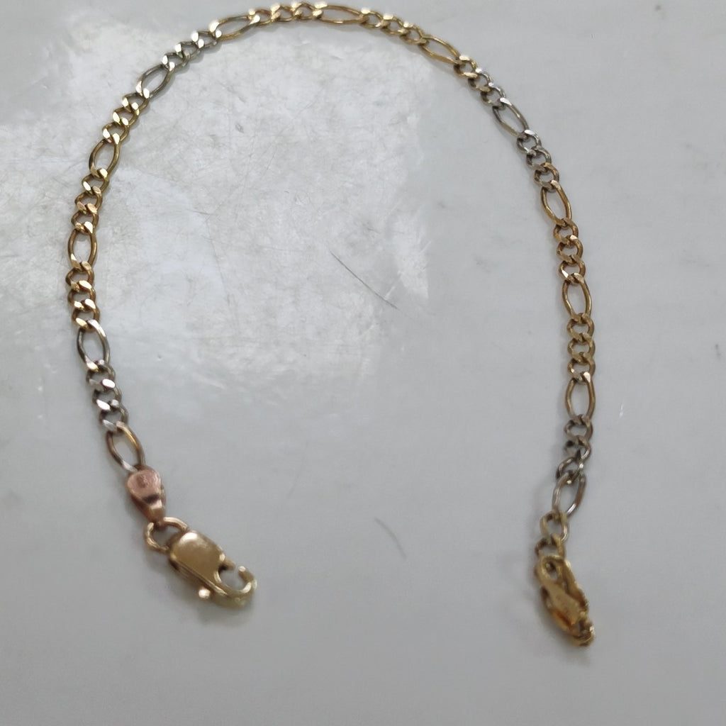 PULSERA ORO COMBINADO 10 K 2.1 GRMS (SEMINUEVO)
