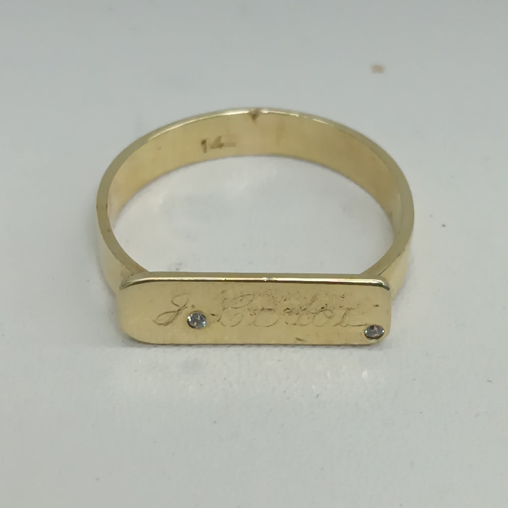 ANILLO ORO 14 K 3.3 GRMS (SEMINUEVO)