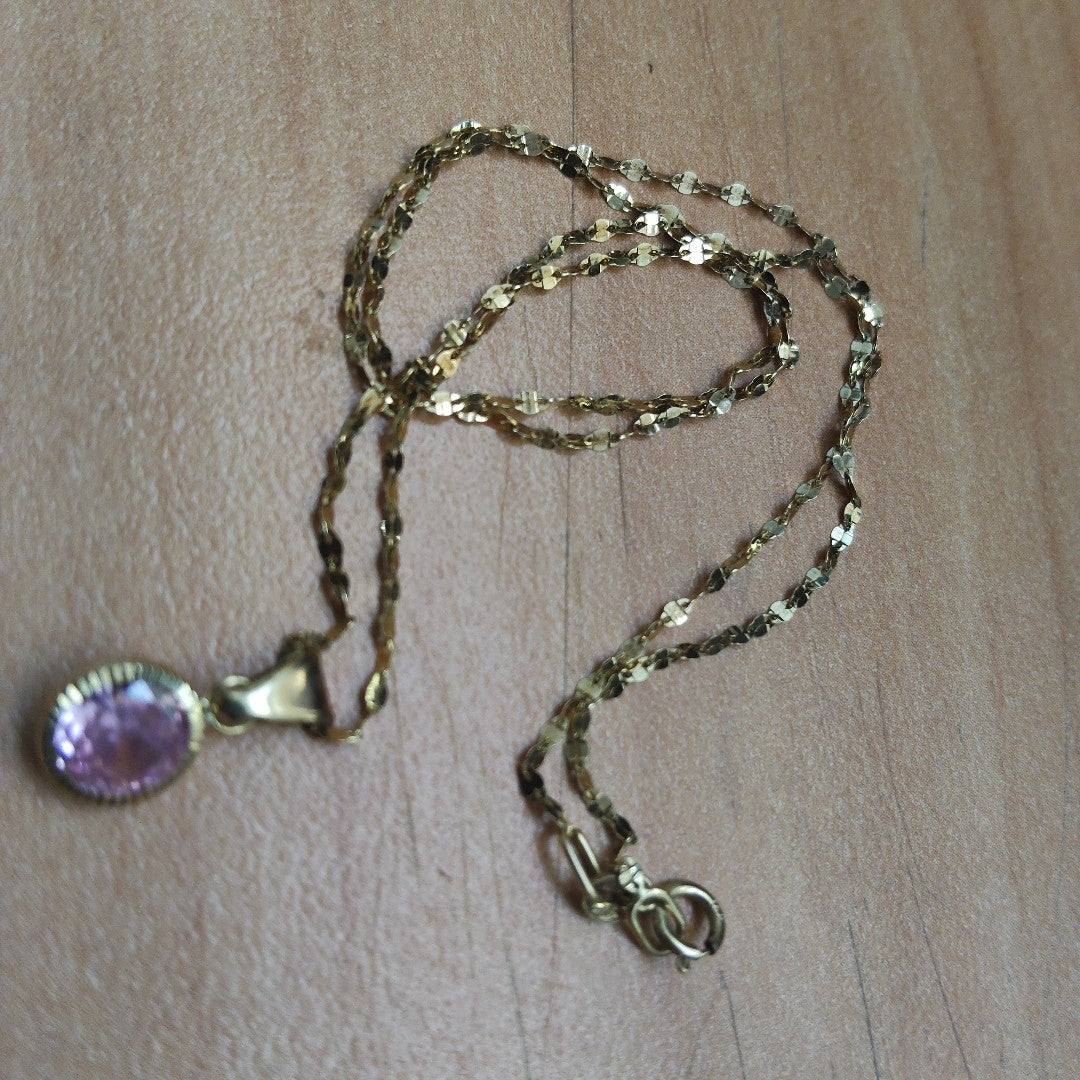 CADENA, DIJE ORO 10 K 1.3 GRMS (SEMINUEVO)