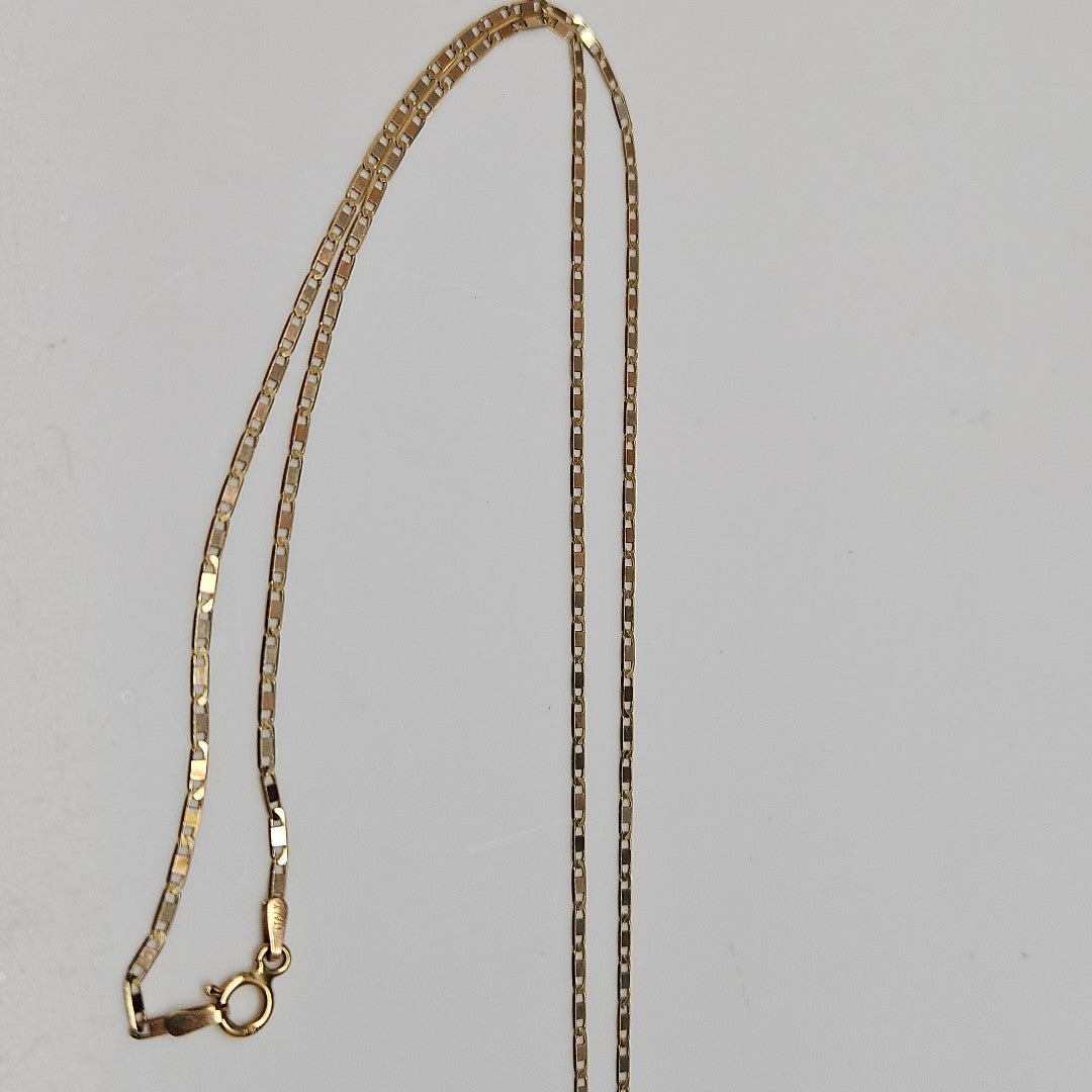 CADENA ORO COMBINADO 14 K 2.2 GRMS (SEMINUEVO)