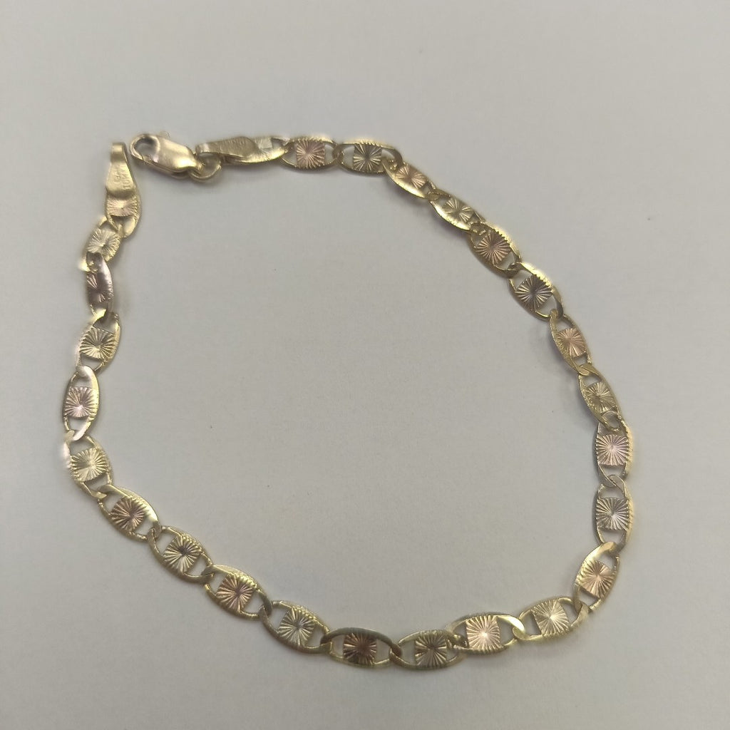 PULSERA ORO COMBINADO 10 K 4.2 GRMS (SEMINUEVO)