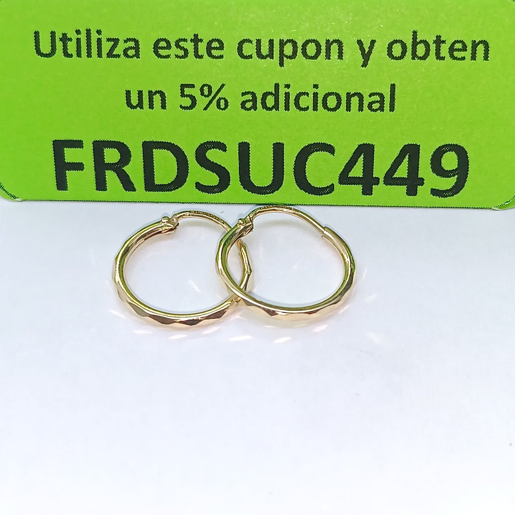 ARRACADAS PAR ORO 10 K 0.8 GRMS (SEMINUEVO)