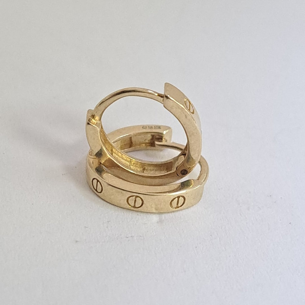 ARRACADAS PAR ORO 10 K 1.9 GRMS (SEMINUEVO)