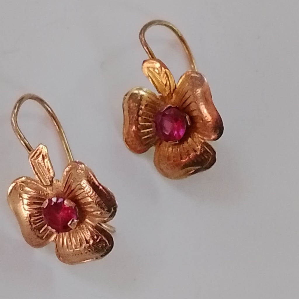 ARETES PAR ORO 8 K 1,00 GRMS (SEMINUEVO)