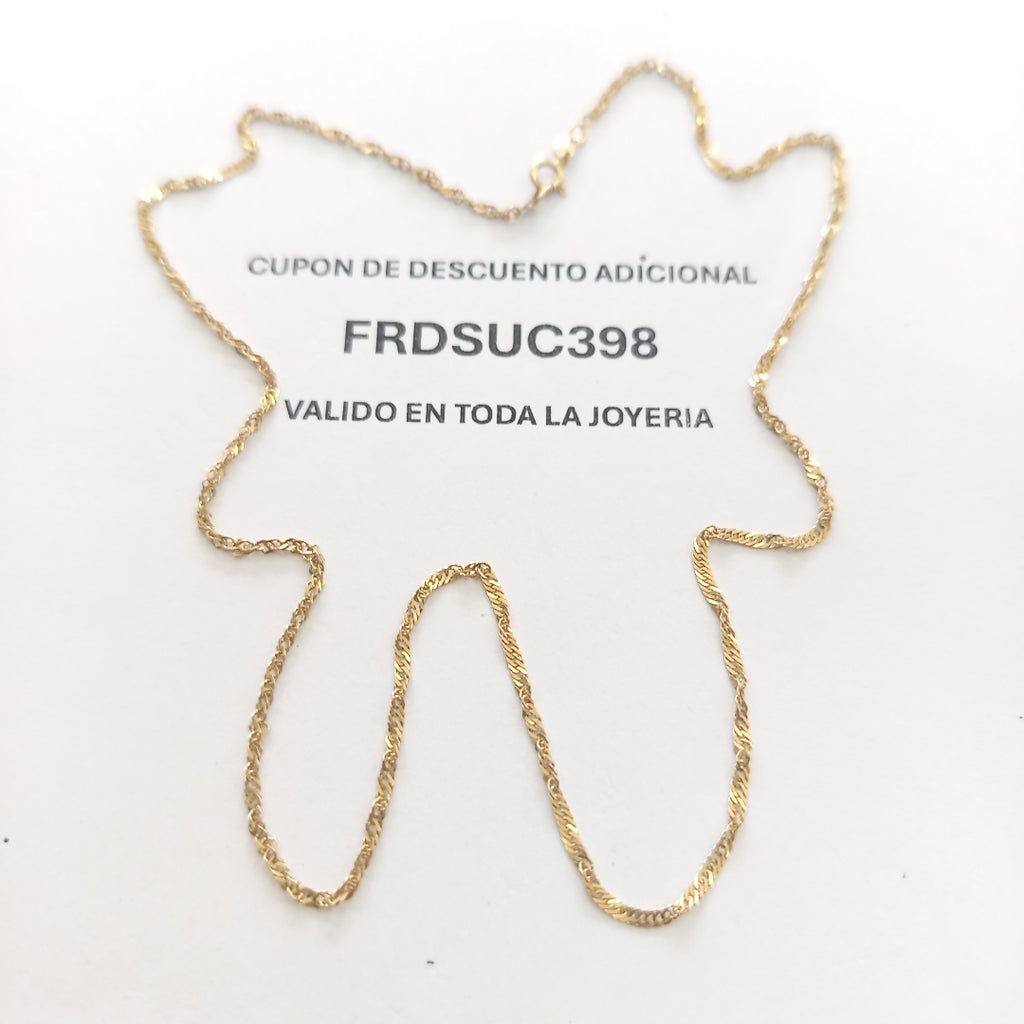 CADENA ORO 14 K 2 GRMS (SEMINUEVO)
