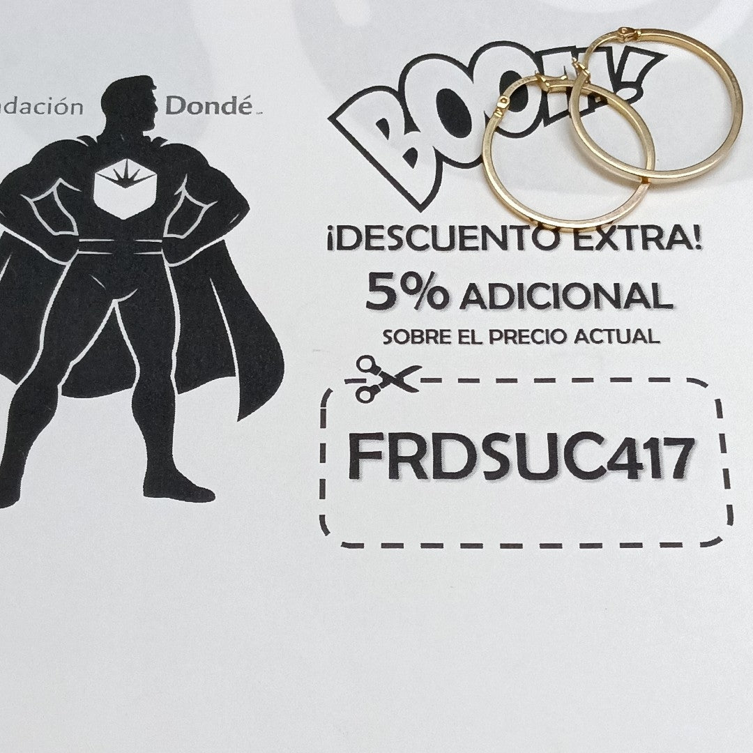 ARRACADAS PAR ORO 10 K 1,70 GRMS (SEMINUEVO)