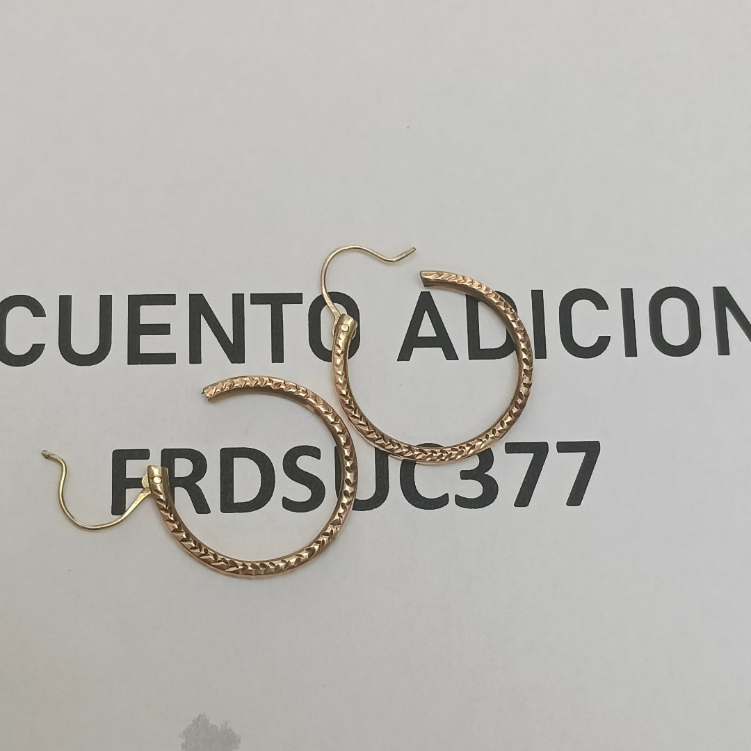 ARRACADAS PAR ORO 8 K 2,10 GRMS (SEMINUEVO)