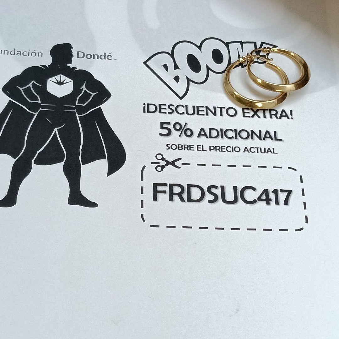ARRACADAS PAR ORO 14 K 2,60 GRMS (SEMINUEVO)