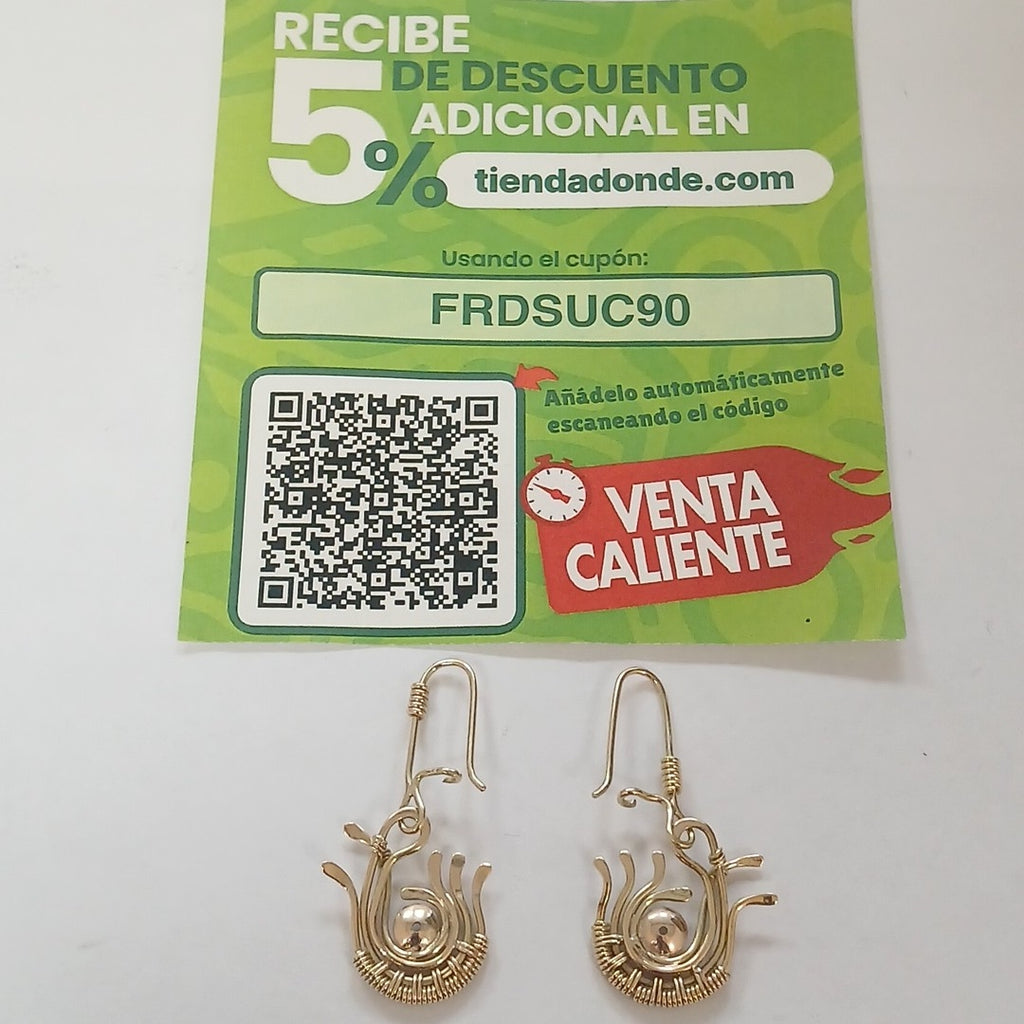 ARETES PAR ORO 14 K 5,70 GRMS (SEMINUEVO)