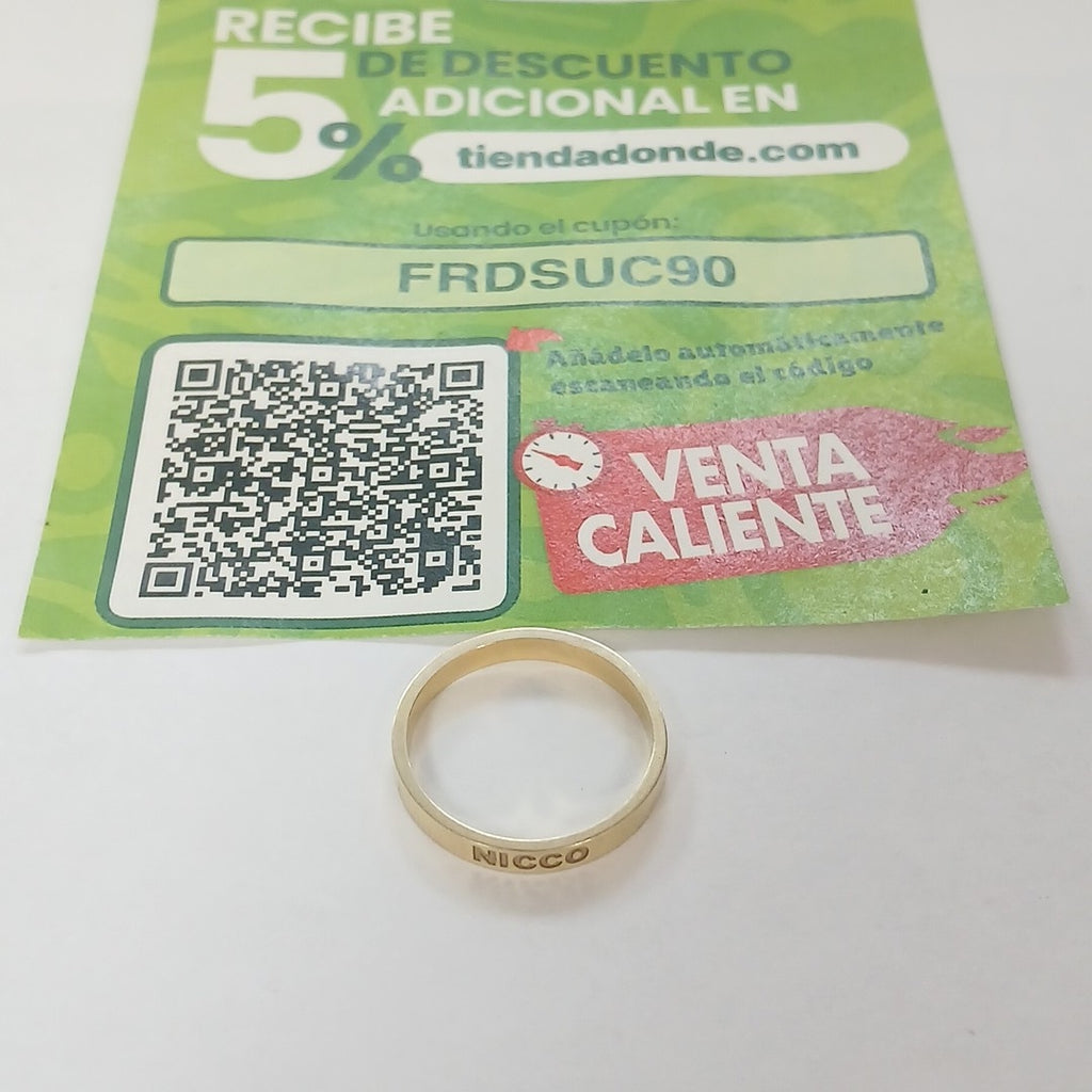 ARGOLLA ORO 14 K 3,10 GRMS (SEMINUEVO)