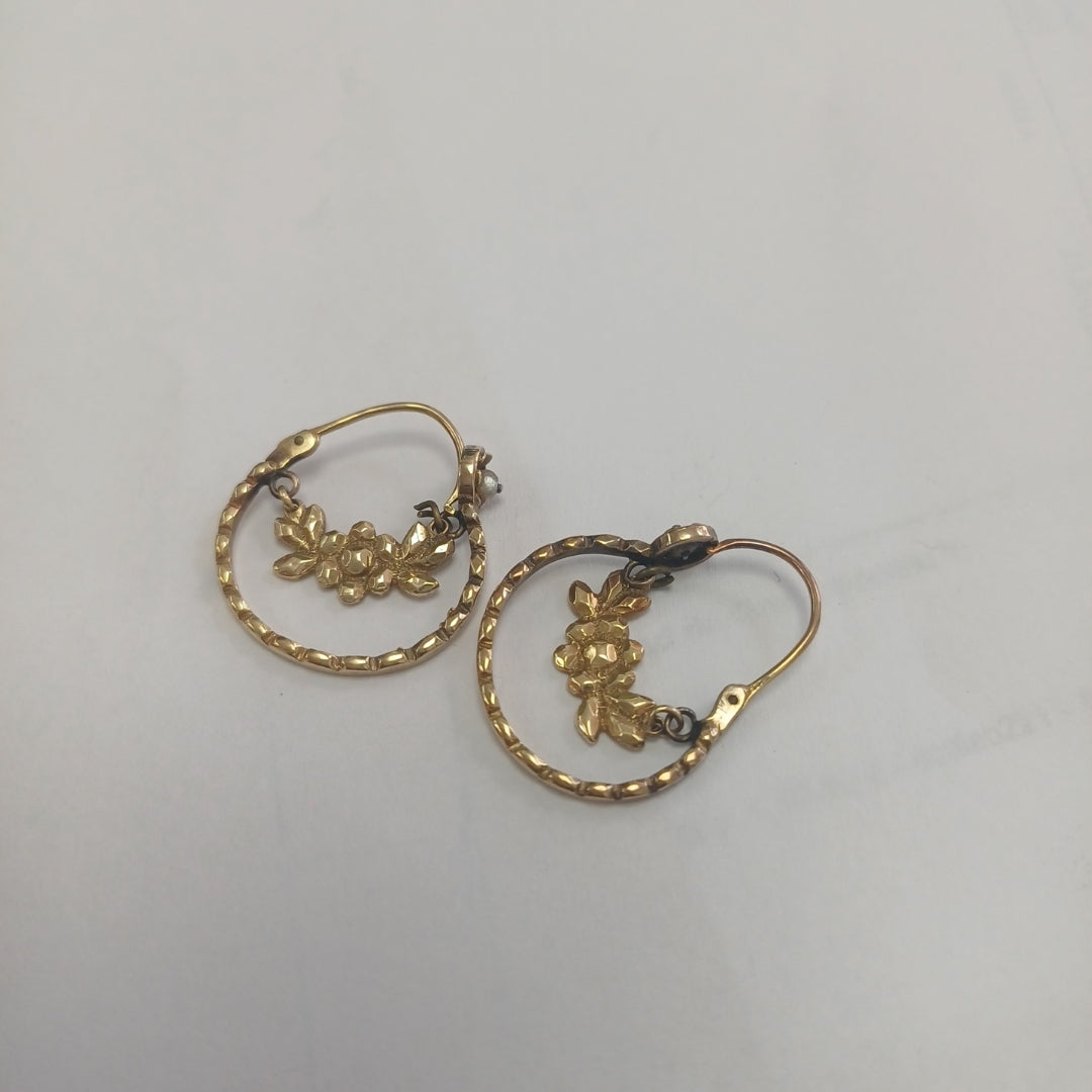 ARRACADAS PAR ORO 10 K 4.5 GRMS (SEMINUEVO)