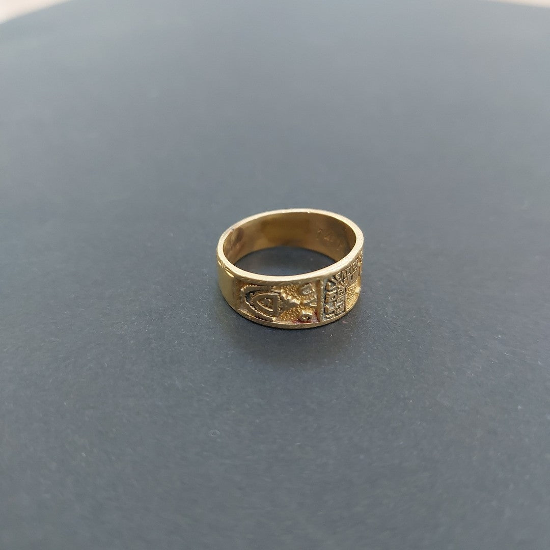 ANILLO DE GRADUACIÓN ORO 10 K 4.3 GRMS (SEMINUEVO)