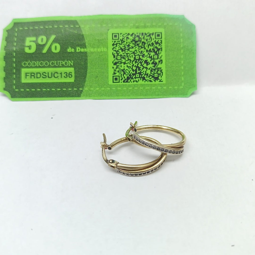 ARRACADAS PAR ORO 10 K 1,40 GRMS (SEMINUEVO)