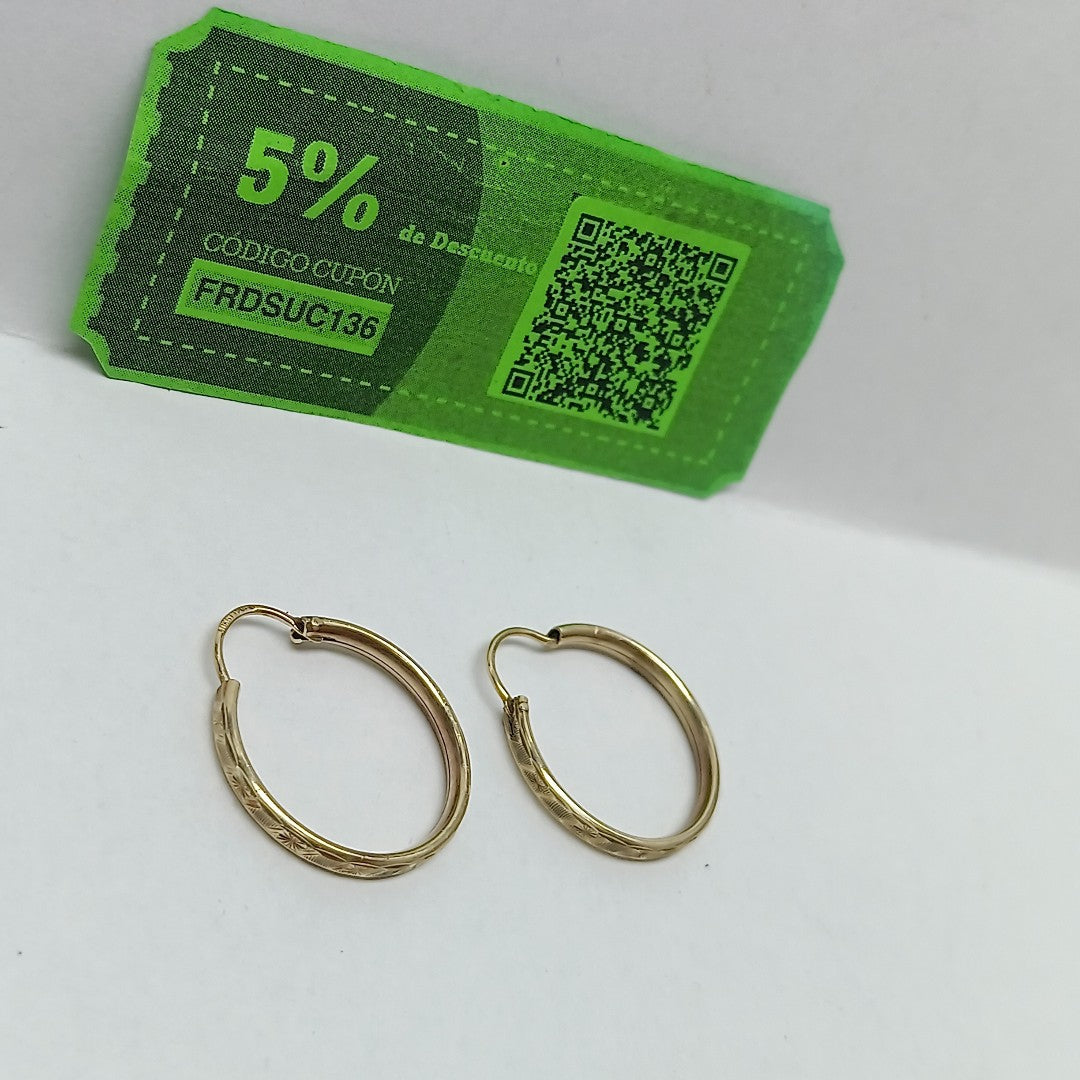 ARRACADAS PAR ORO 10 K 1,80 GRMS (SEMINUEVO)