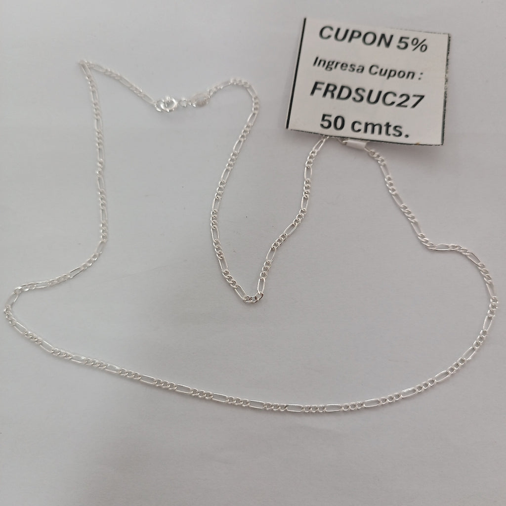 CADENA 3X1 PLATA .925 50 CM 3.12 GR (NUEVO)