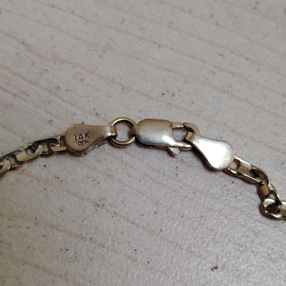 CADENA, CRUZ ORO 14 K 12.1 GRMS (SEMINUEVO)
